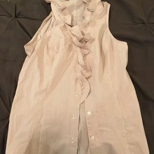 Ruffled button down top from New York & Co.